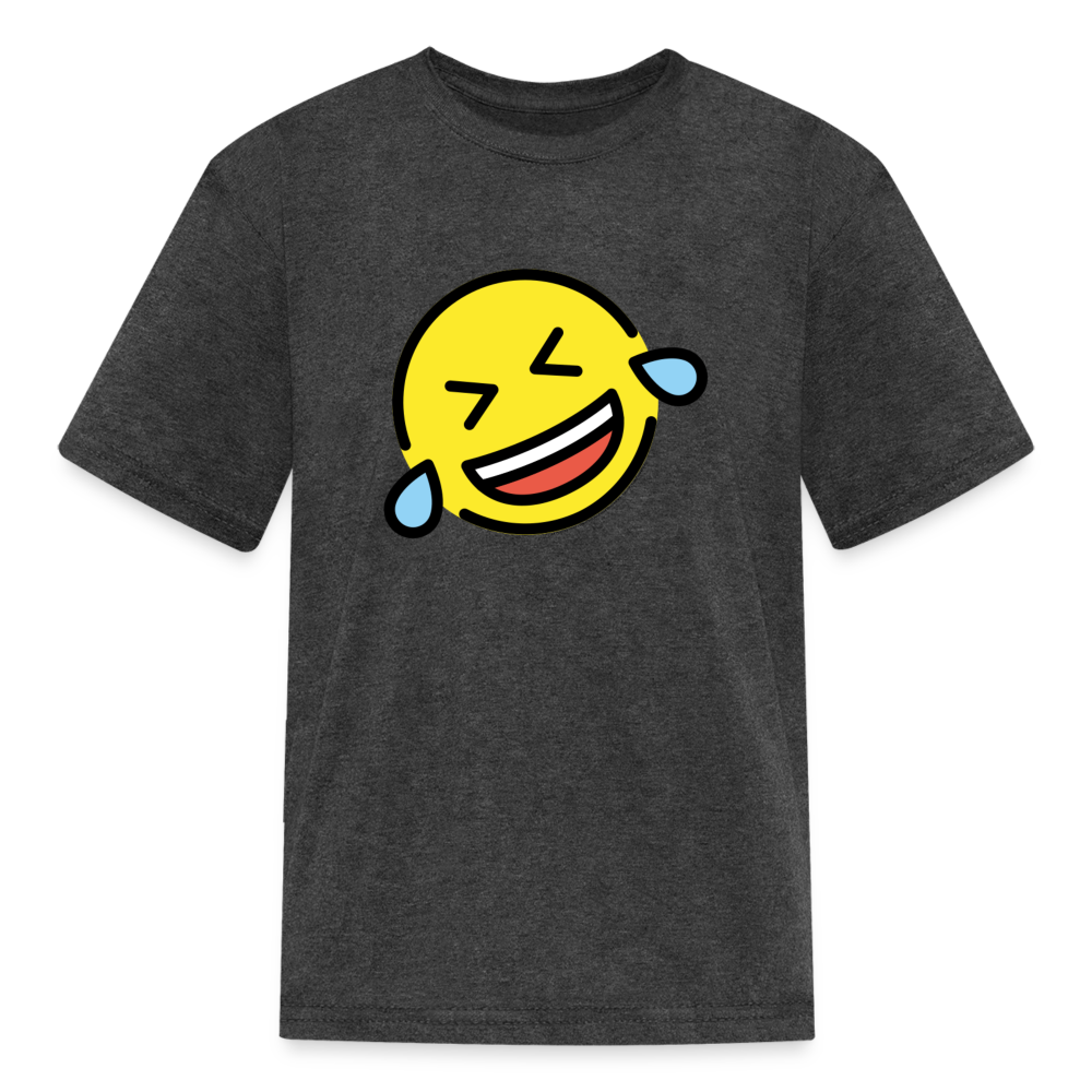 ROFL Moji Kids' T-Shirt - Emoji.Express - heather black