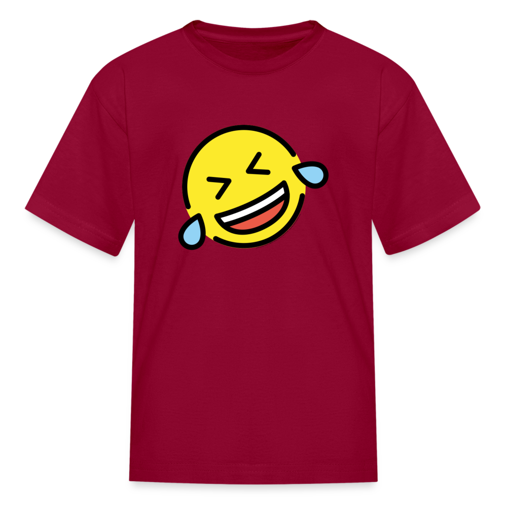 ROFL Moji Kids' T-Shirt - Emoji.Express - dark red