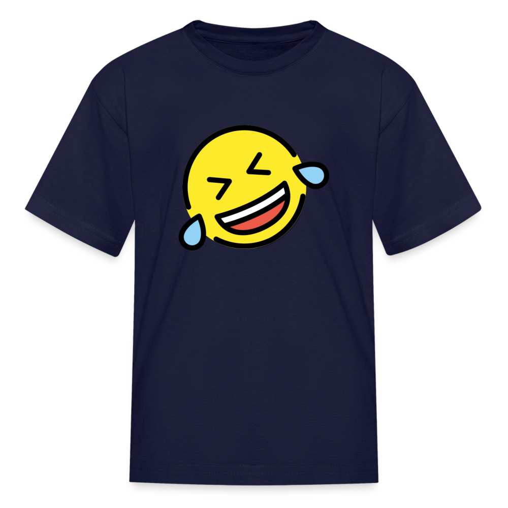 ROFL Moji Kids' T-Shirt - Emoji.Express - navy