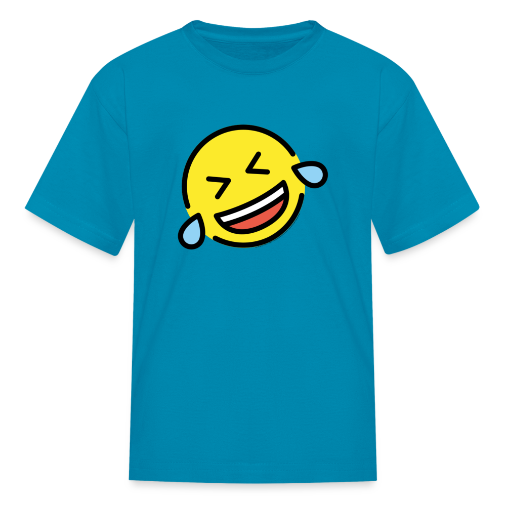 ROFL Moji Kids' T-Shirt - Emoji.Express - turquoise
