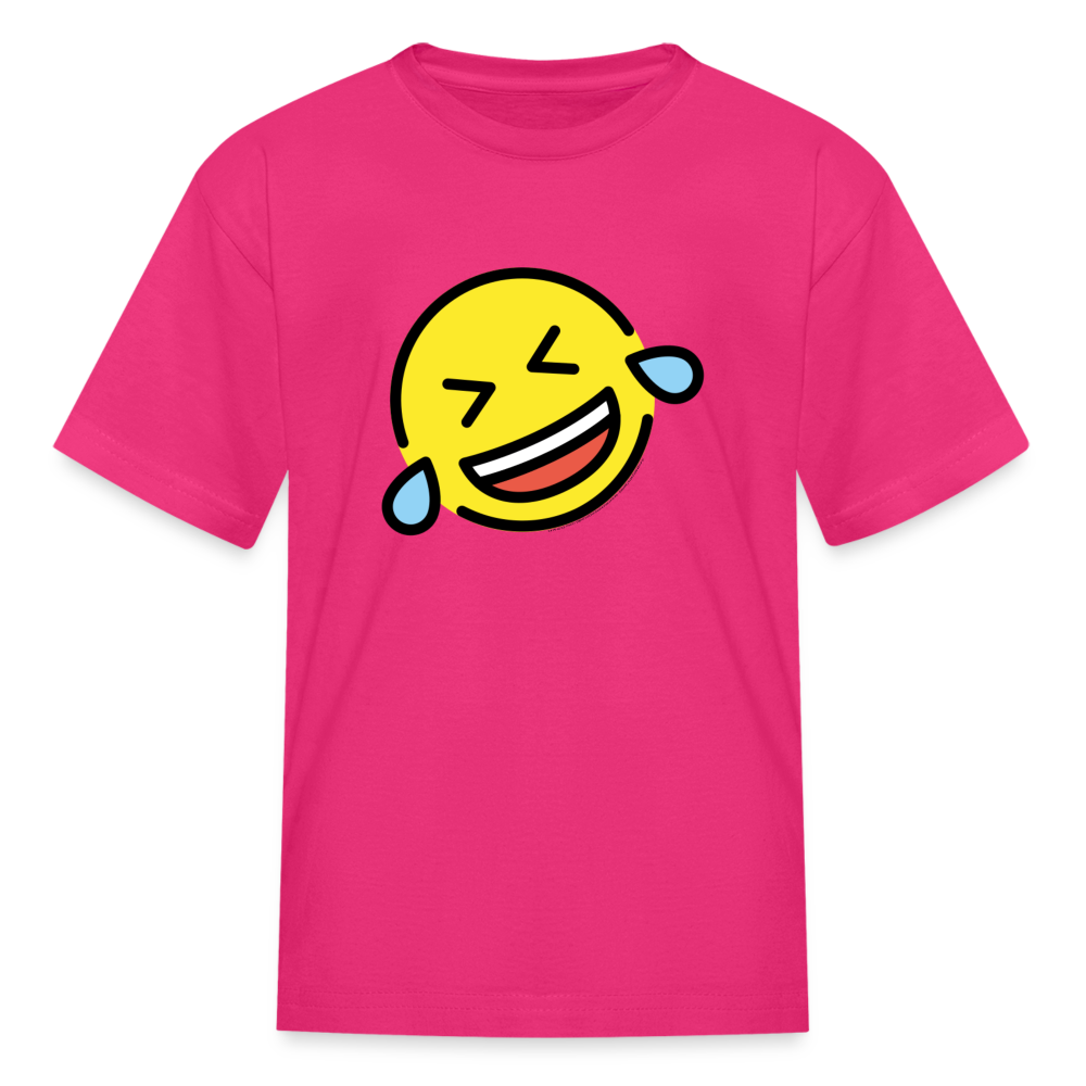 ROFL Moji Kids' T-Shirt - Emoji.Express - fuchsia