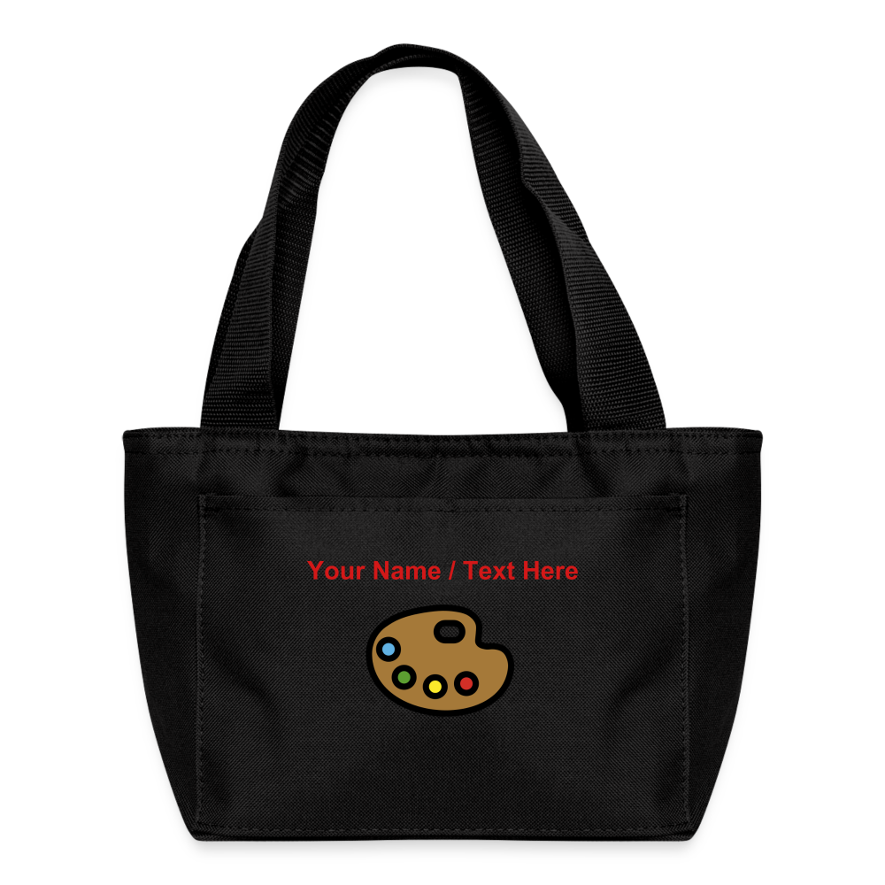 Artist Palette Moji Lunch Bag - Emoji.Express - black
