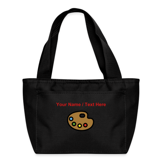 Artist Palette Moji Lunch Bag - Emoji.Express - black