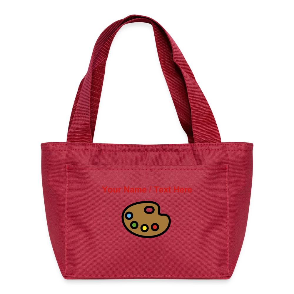 Artist Palette Moji Lunch Bag - Emoji.Express - red