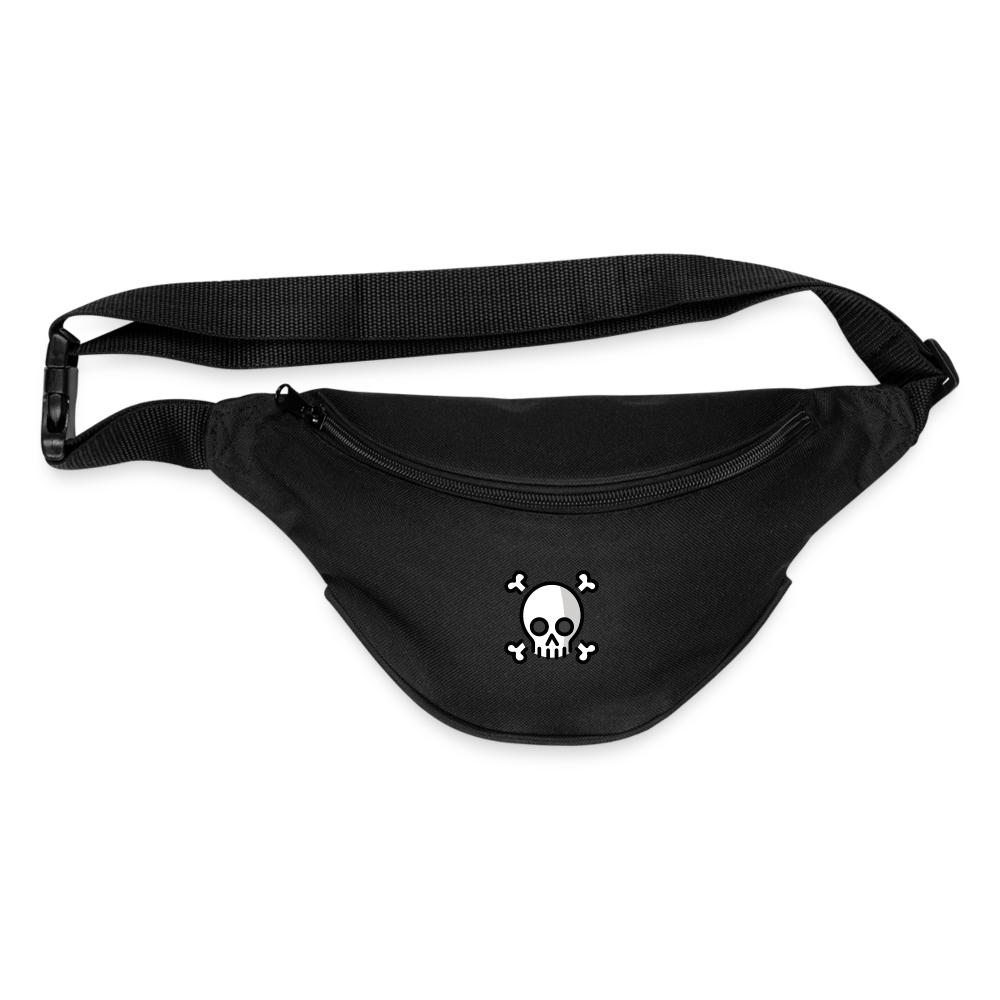 Skull and Crossbones Moji Fanny Pack - Emoji.Express - black