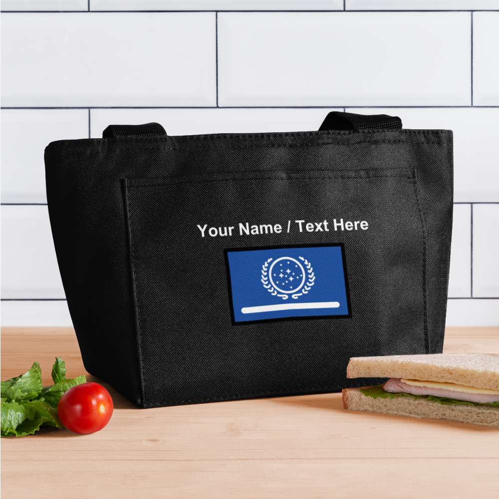 United Federation of Planets Moji Lunch Bag - Emoji.Express - black