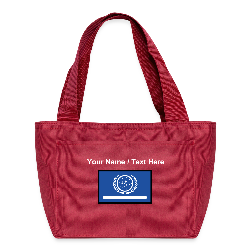 United Federation of Planets Moji Lunch Bag - Emoji.Express - red