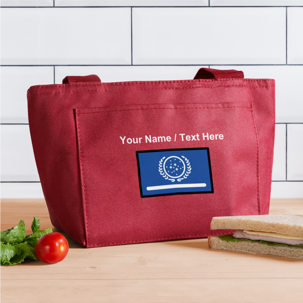 United Federation of Planets Moji Lunch Bag - Emoji.Express - red