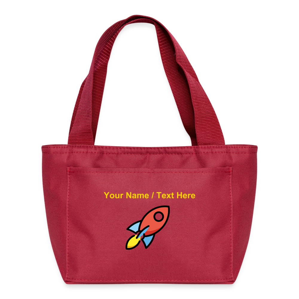 Rocket Moji Lunch Bag - Emoji.Express - red