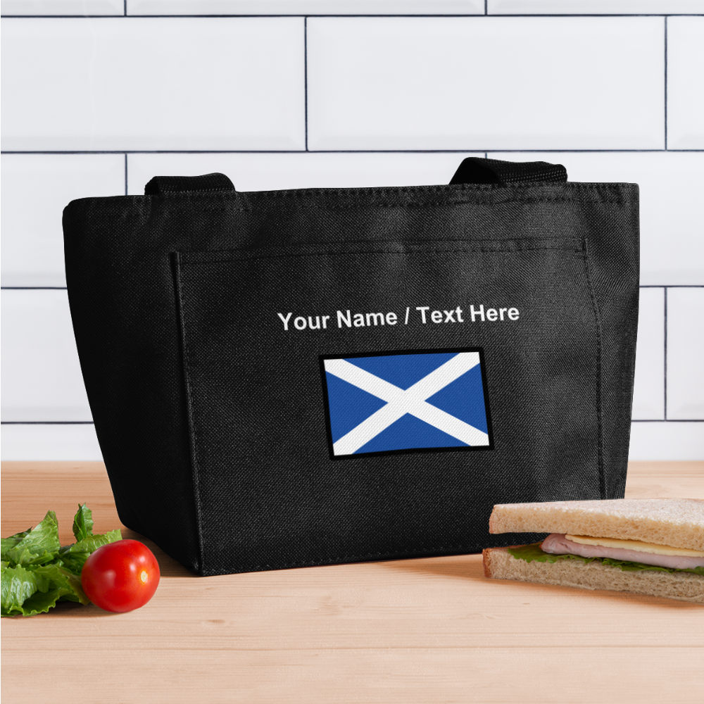 Flag: Scotland Moji Lunch Bag - Emoji.Express - black