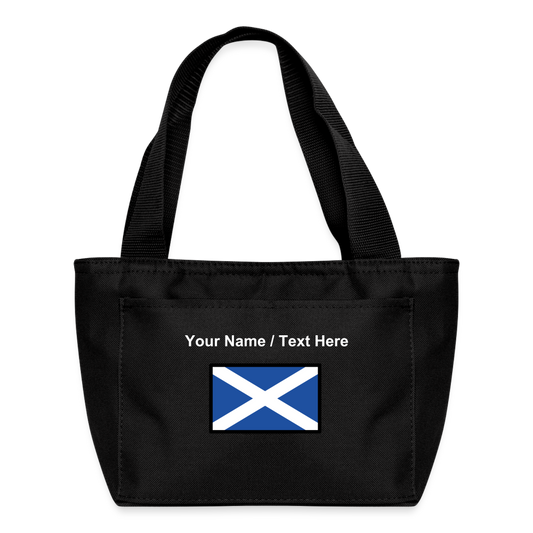 Flag: Scotland Moji Lunch Bag - Emoji.Express - black