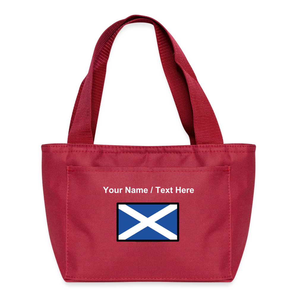 Flag: Scotland Moji Lunch Bag - Emoji.Express - red