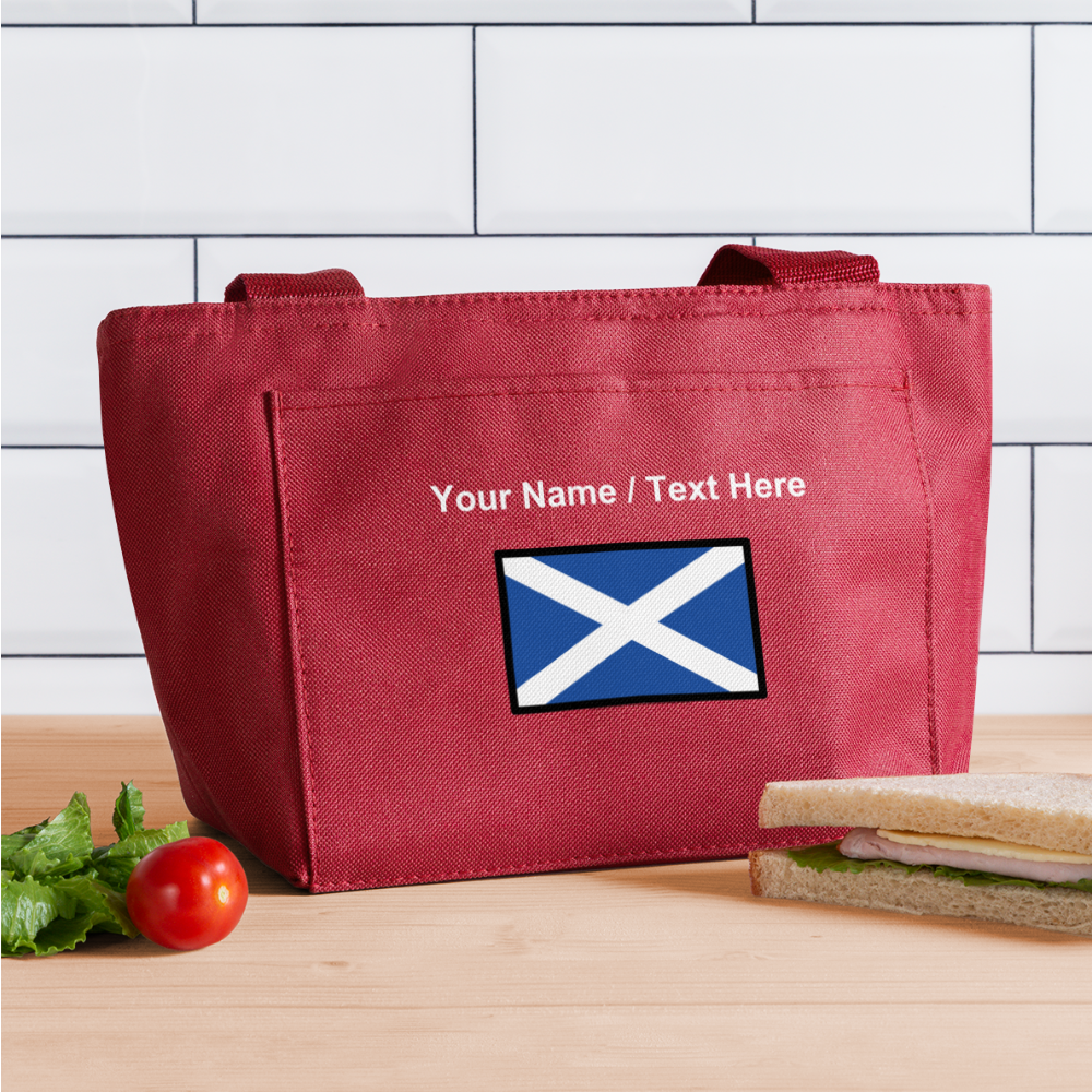 Flag: Scotland Moji Lunch Bag - Emoji.Express - red
