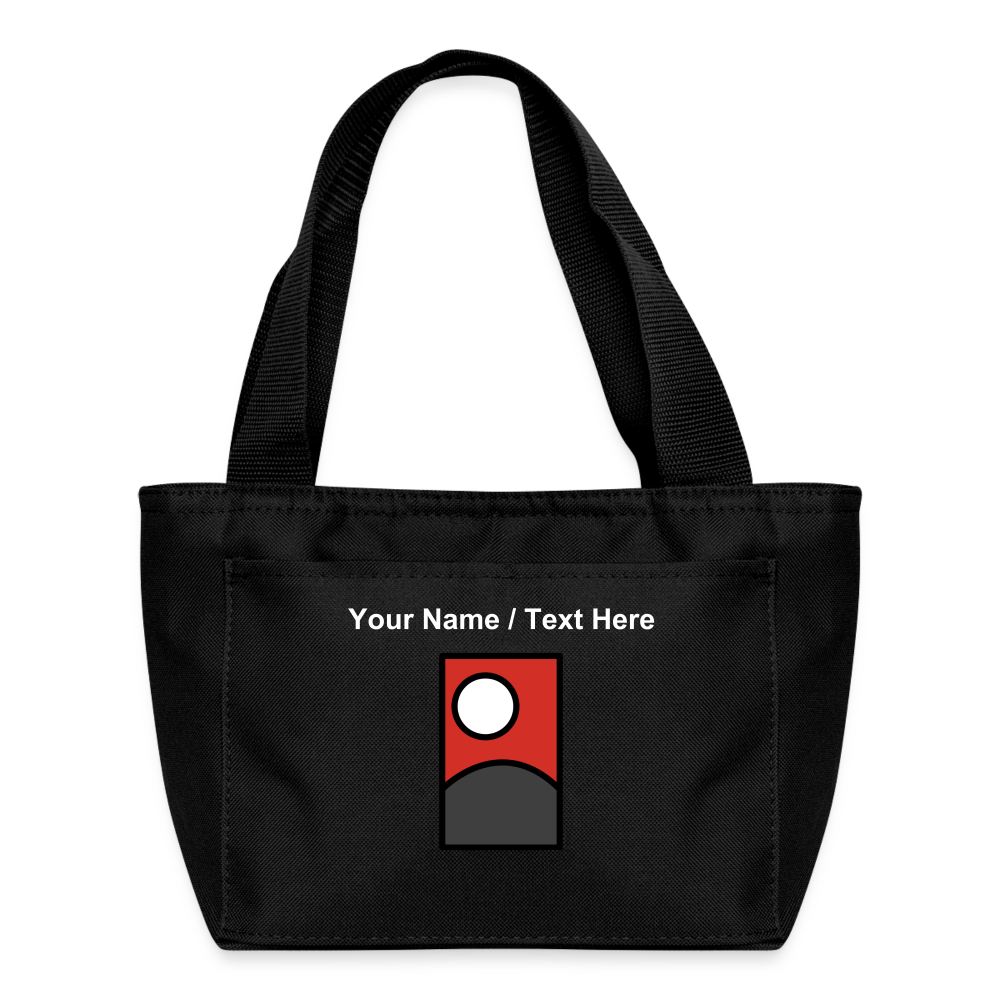 Flower Playing Cards Moji Lunch Bag - Emoji.Express - black