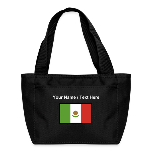 Flag: Mexico Moji Lunch Bag - Emoji.Express - black