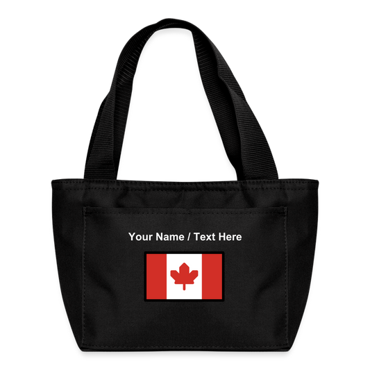 Flag: Canada Moji Lunch Bag - Emoji.Express - black