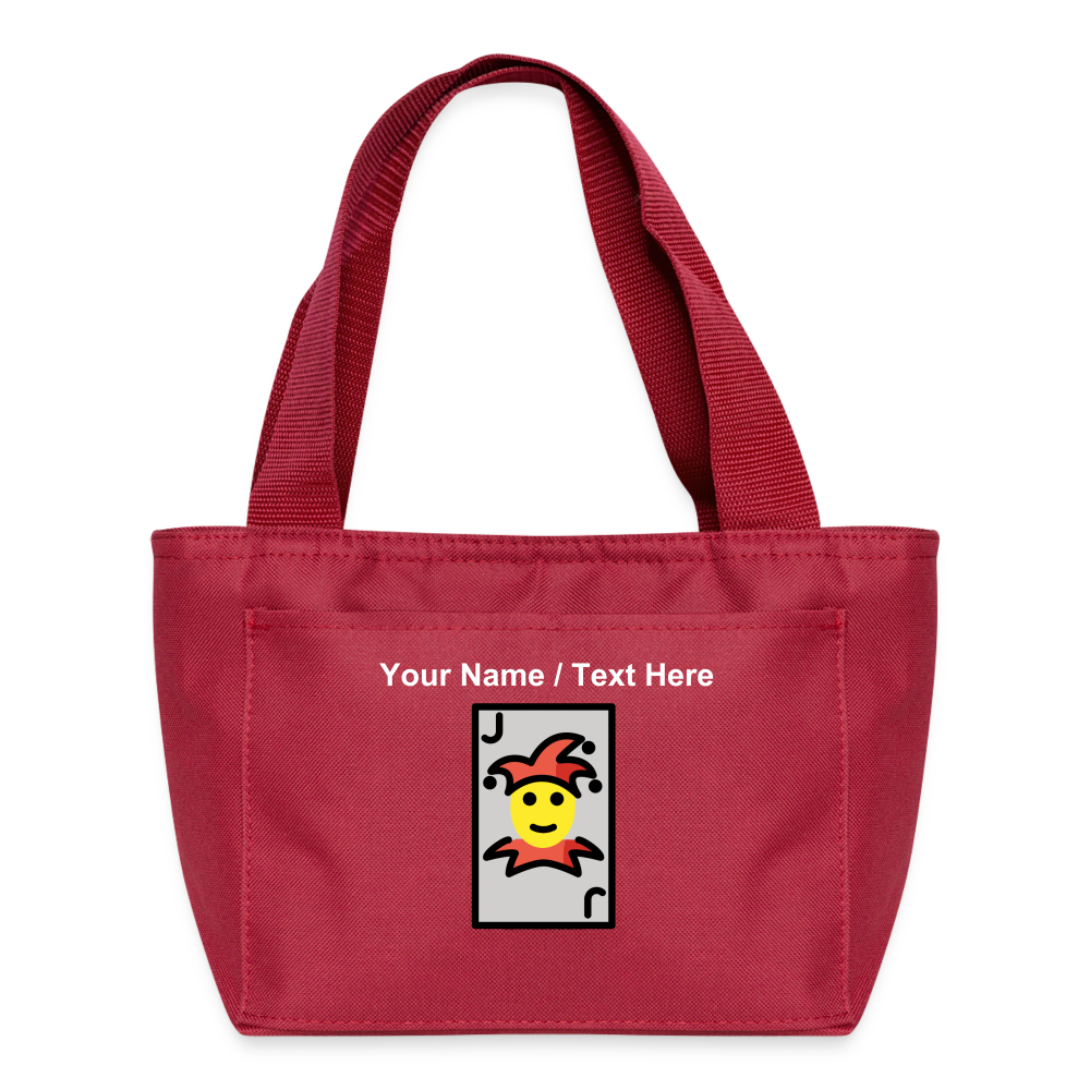 Joker Moji Lunch Bag - Emoji.Express - red