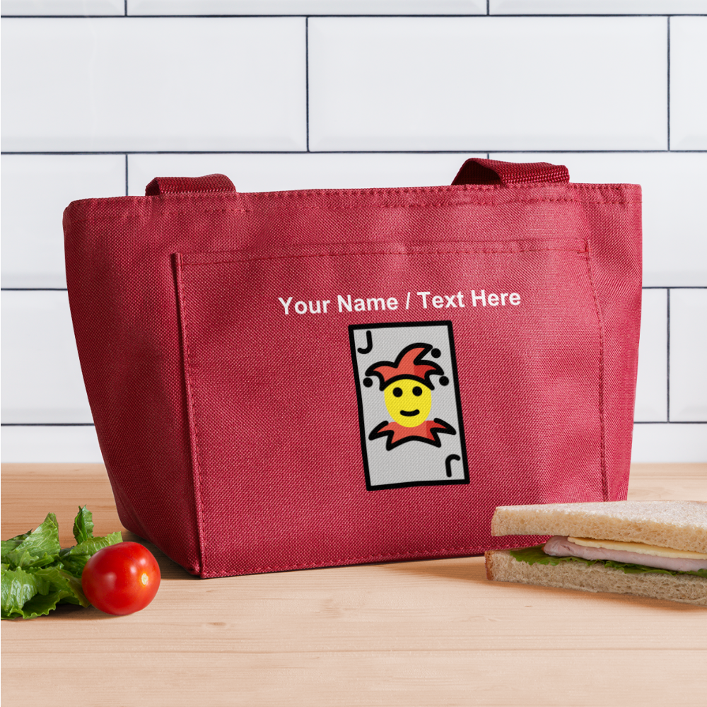 Joker Moji Lunch Bag - Emoji.Express - red