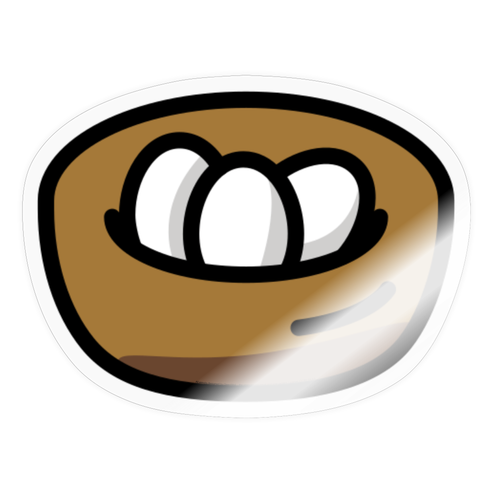 Nest with Eggs Moji Sticker - Emoji.Express - transparent glossy