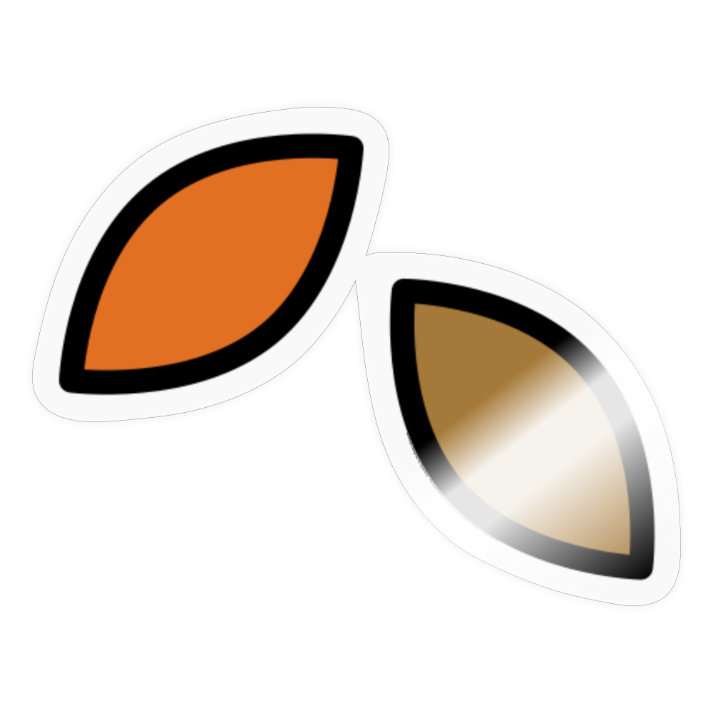 Fallen Leaf Moji Sticker - Emoji.Express - transparent glossy