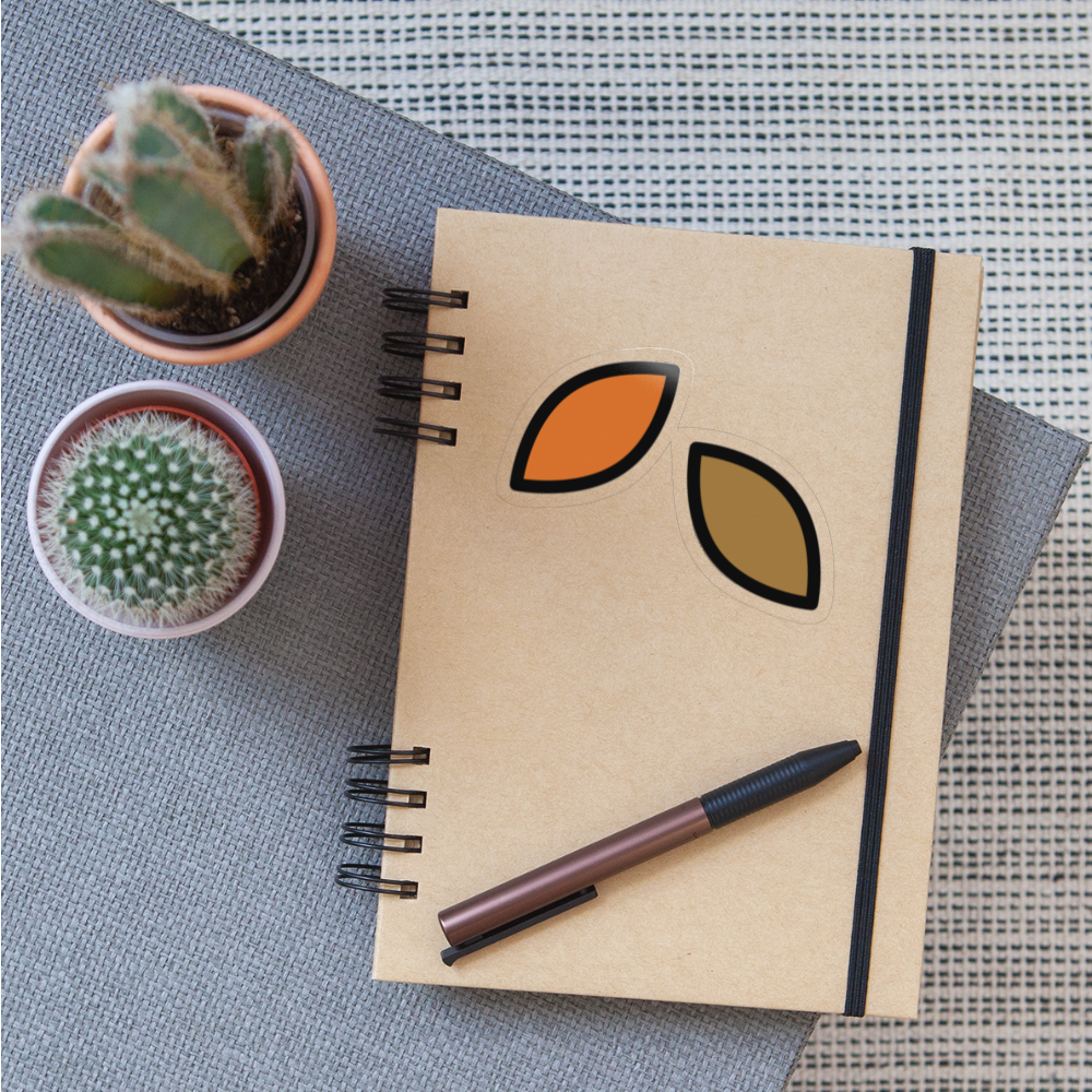 Fallen Leaf Moji Sticker - Emoji.Express - transparent glossy