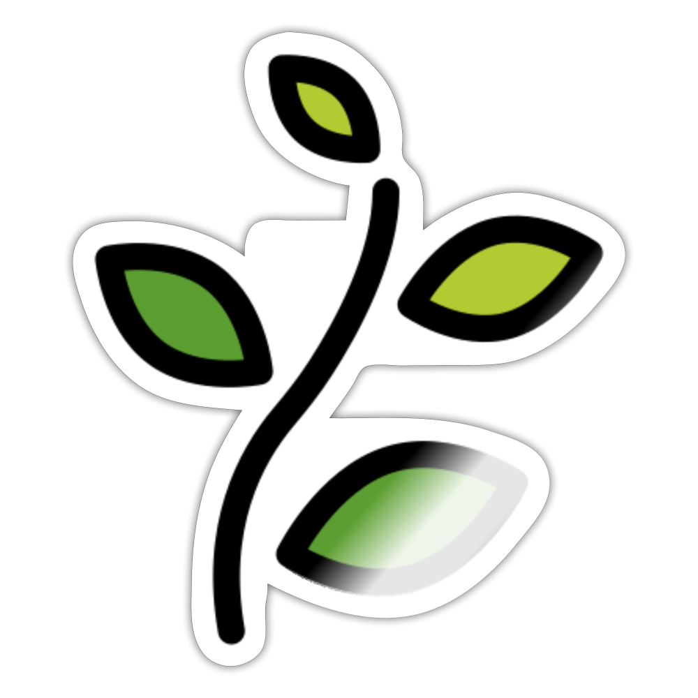 Herb Moji Sticker - Emoji.Express - white glossy