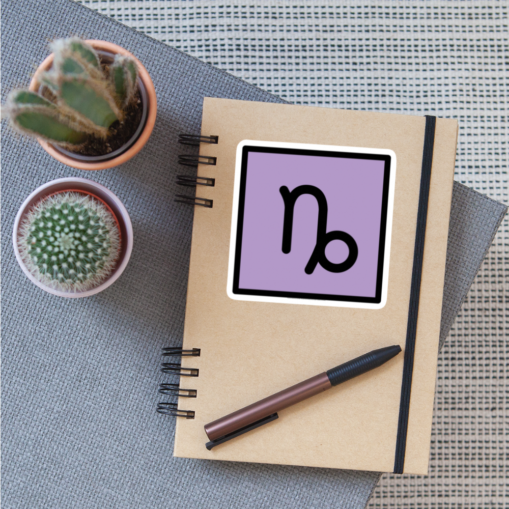 Capricorn Zodiac Moji Sticker - Emoji.Express - white matte