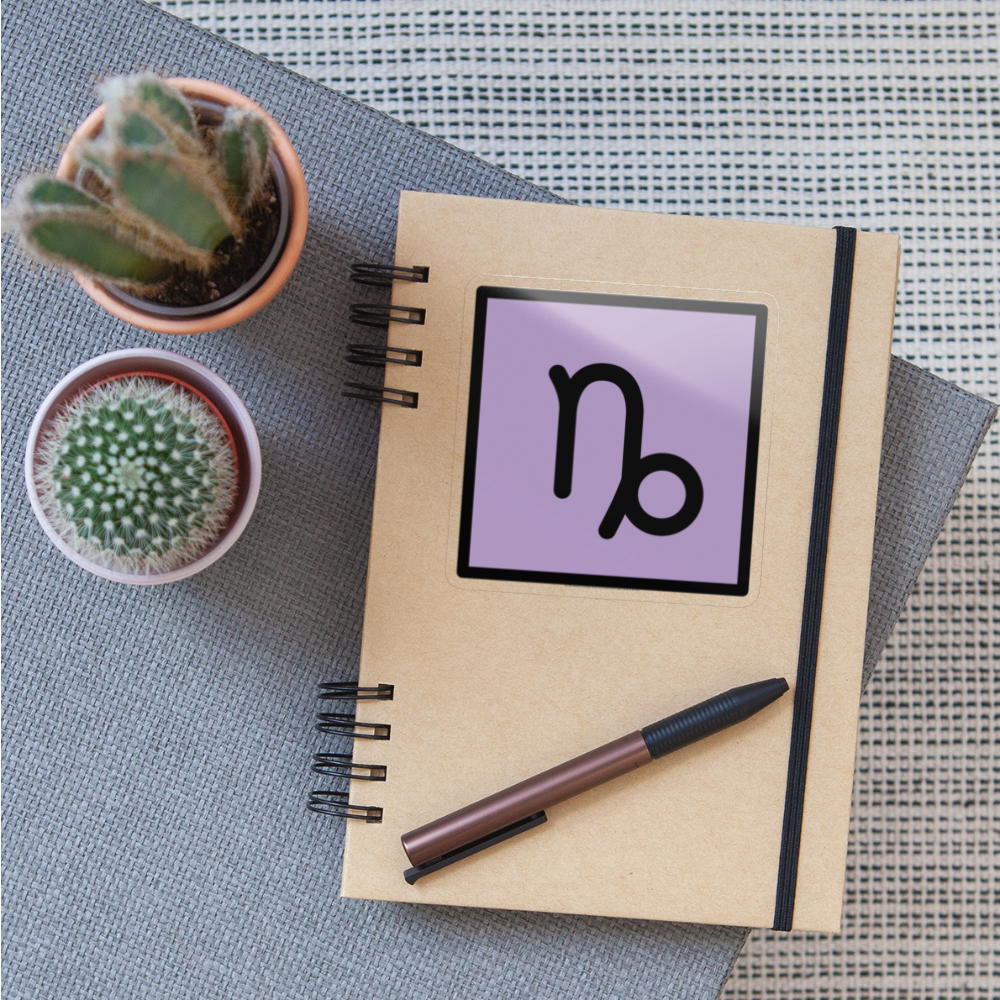Capricorn Zodiac Moji Sticker - Emoji.Express - transparent glossy