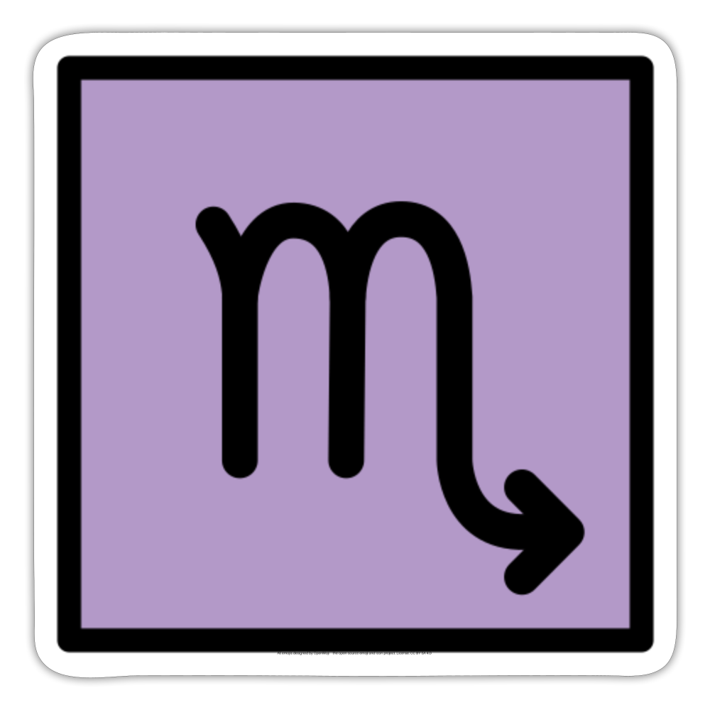 Scorpio Zodiac Moji Sticker - Emoji.Express - white matte