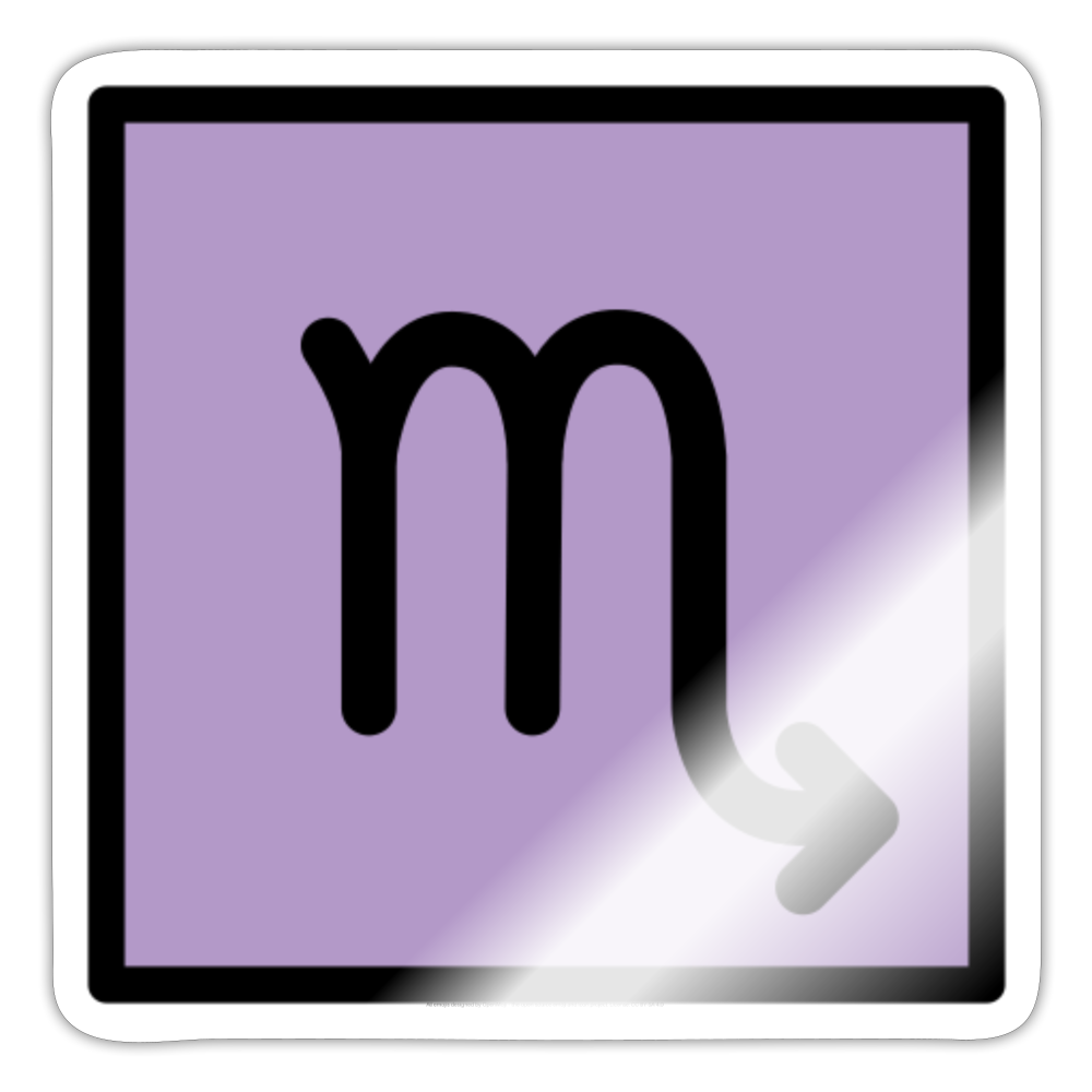 Scorpio Zodiac Moji Sticker - Emoji.Express - white glossy