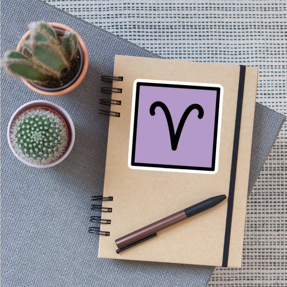 Aries Zodiac Moji Sticker - Emoji.Express - white matte