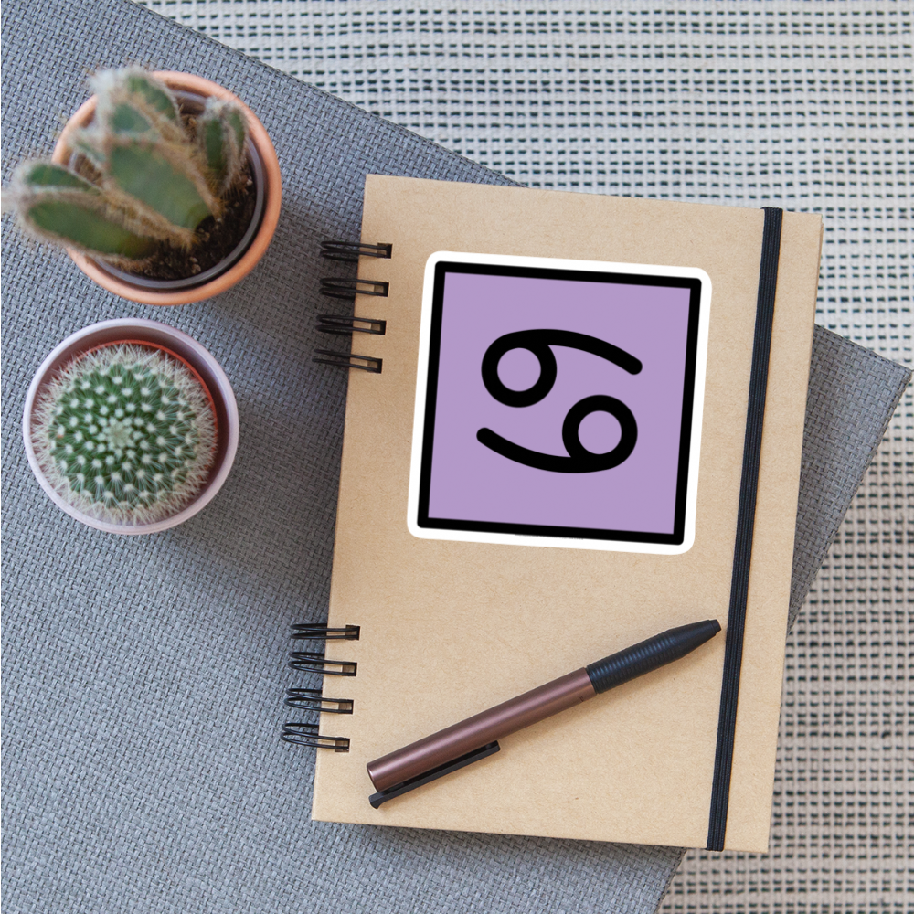 Cancer Zodiac Moji Sticker - Emoji.Express - white matte