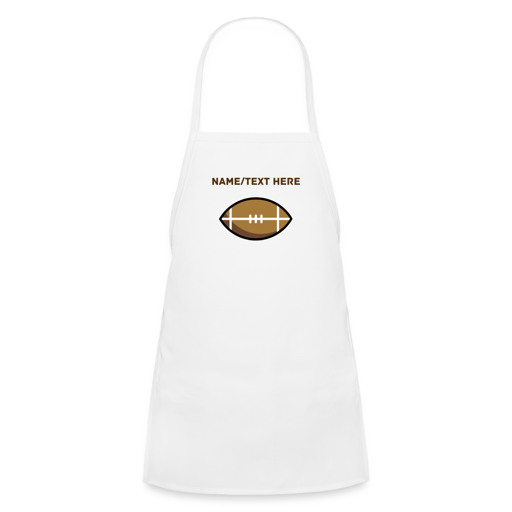 Customizable American Football Moji Kids' Apron - Emoji.Express - white