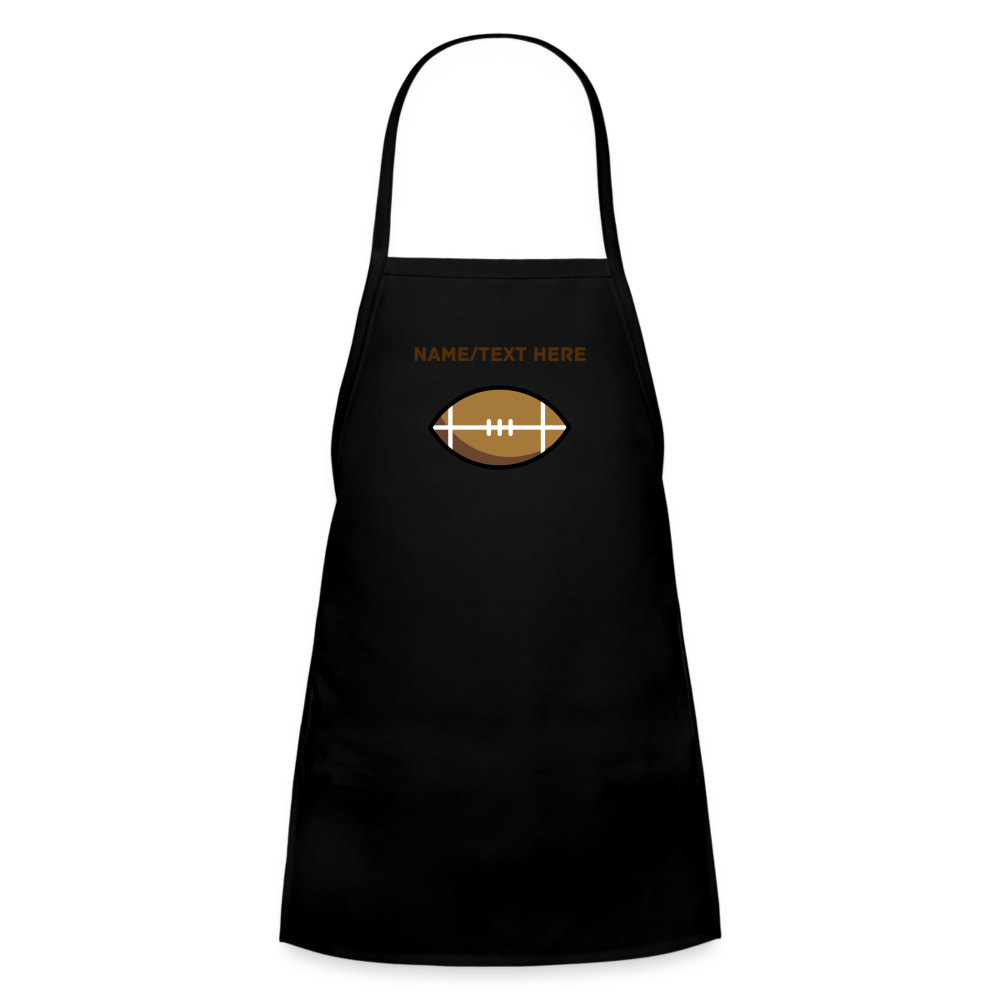 Customizable American Football Moji Kids' Apron - Emoji.Express - black