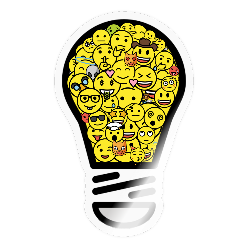Crowedsourced Moji Sticker - Emoji.Express - transparent glossy