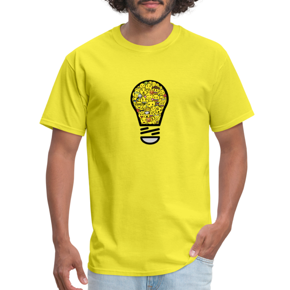 Crowdsourced Moji Unisex Classic T-Shirt - Emoji.Express - yellow