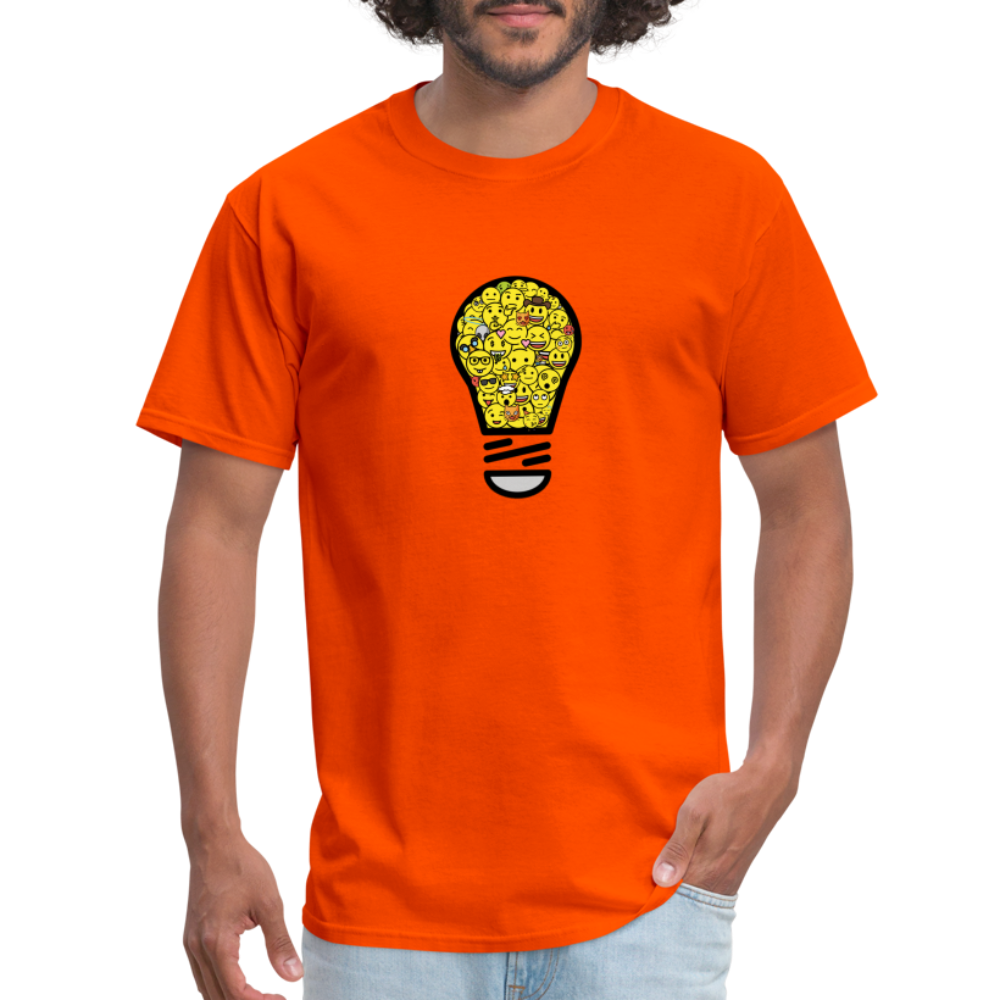 Crowdsourced Moji Unisex Classic T-Shirt - Emoji.Express - orange