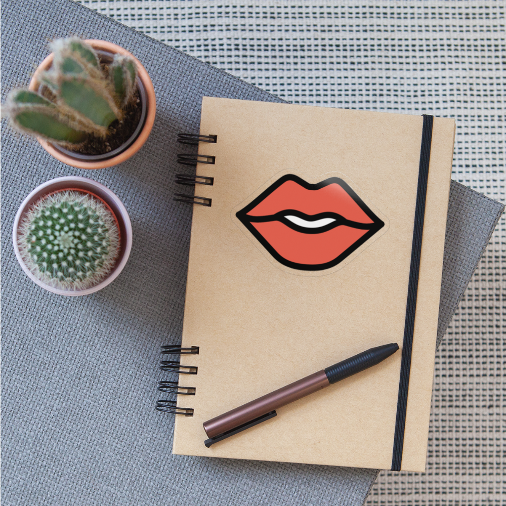 Mouth Moji Sticker - Emoji.Express - transparent glossy