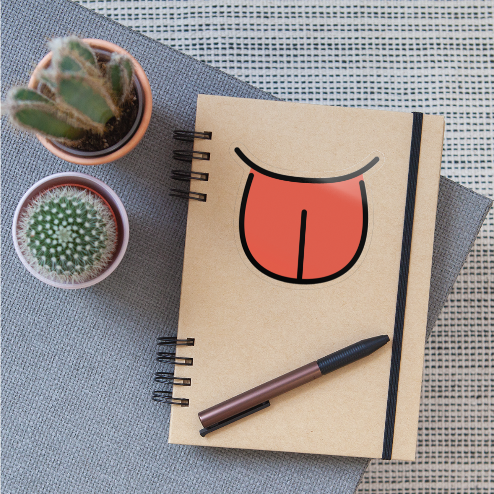 Tongue Moji Sticker - Emoji.Express - transparent glossy