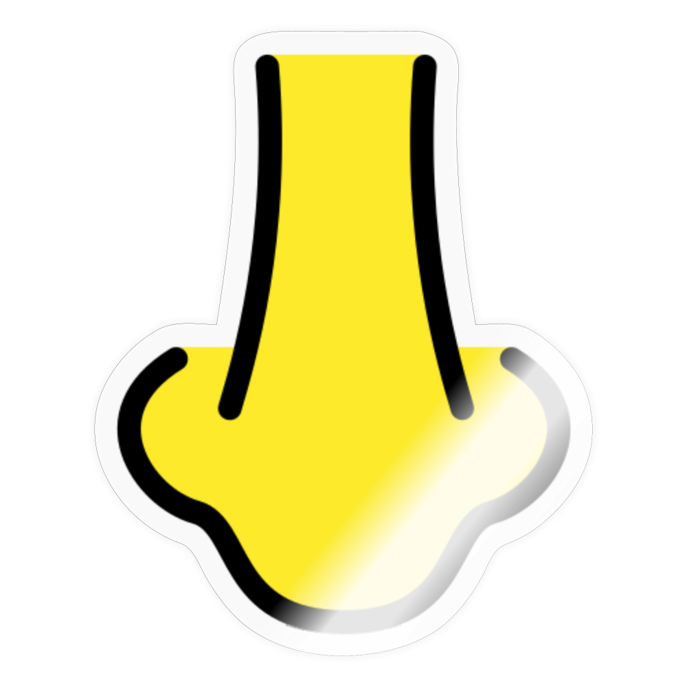 Nose Moji Sticker - Emoji.Express - transparent glossy