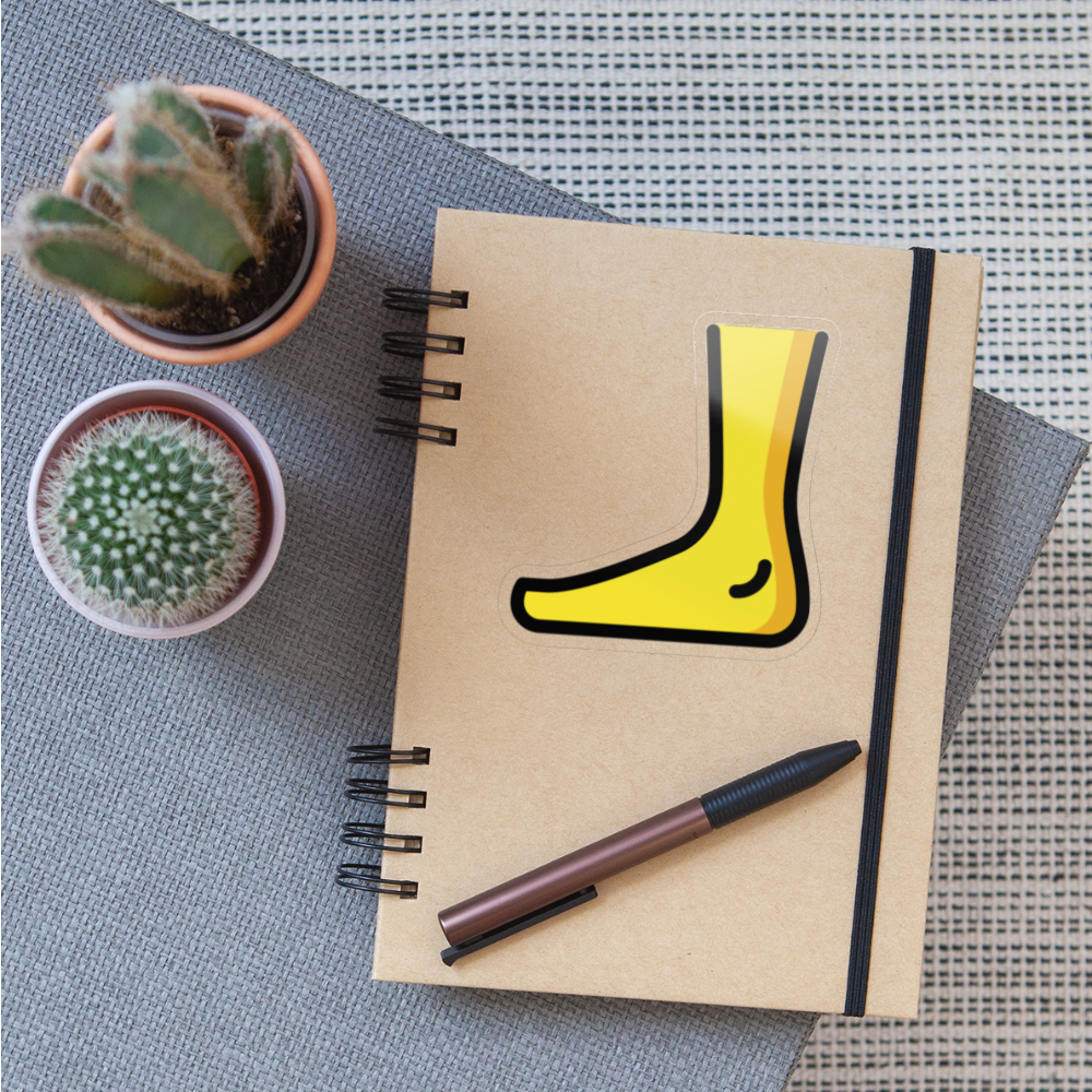 Foot Moji Sticker - Emoji.Express - transparent glossy