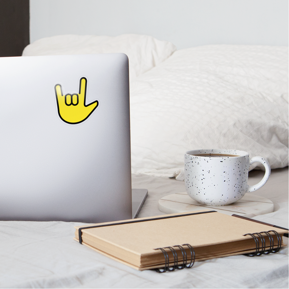 Love You Gesture Moji Sticker - Emoji.Express - transparent glossy
