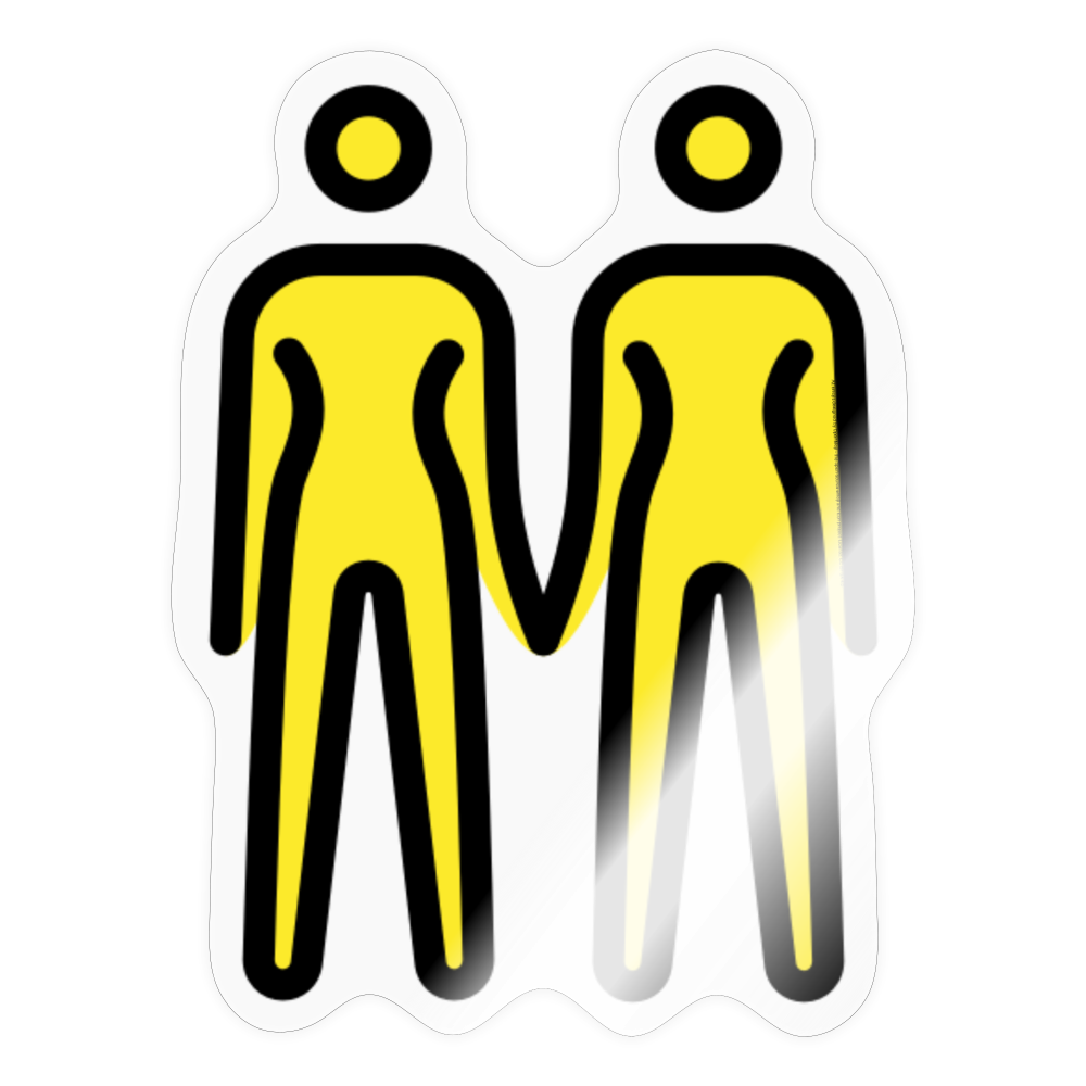 Women Holding Hands - transparent glossy