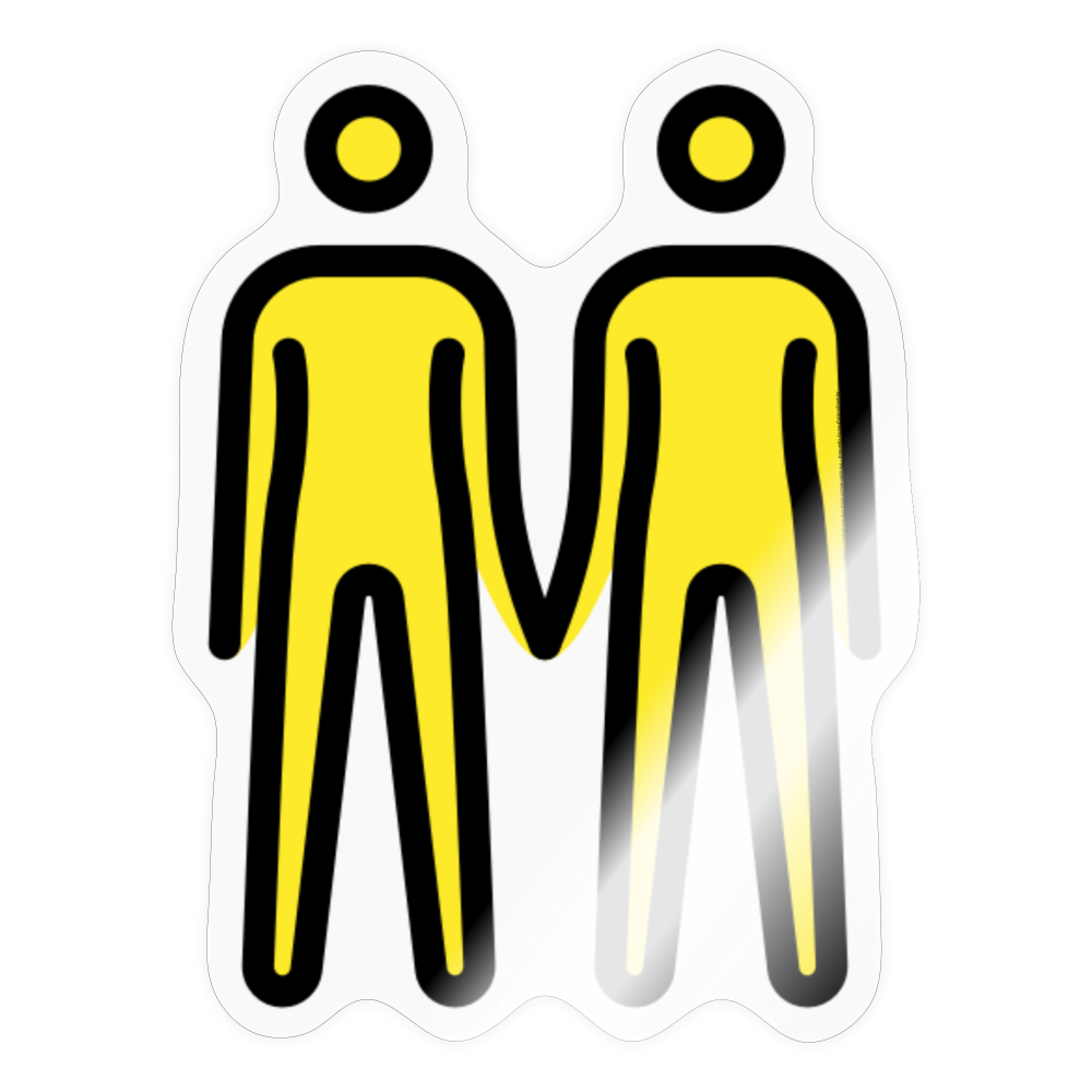 People Holding Hands Moji Sticker - Emoji.Express - transparent glossy