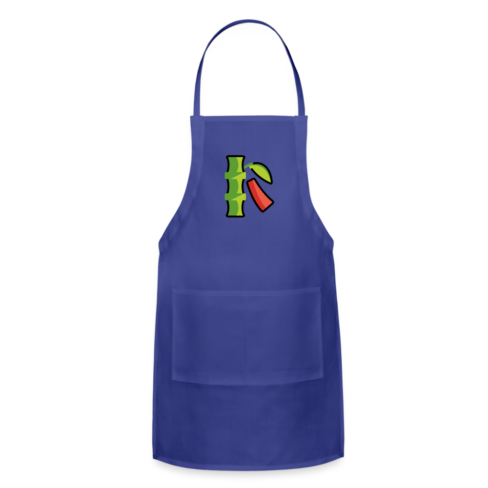 Customizable Tanabata Tree Adjustable Apron - Emoji.Express - royal blue