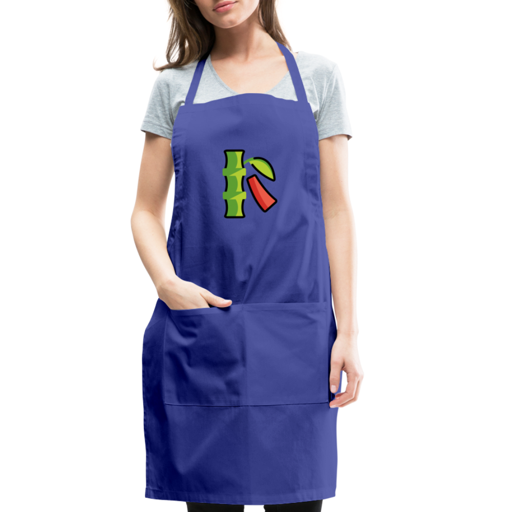 Customizable Tanabata Tree Adjustable Apron - Emoji.Express - royal blue