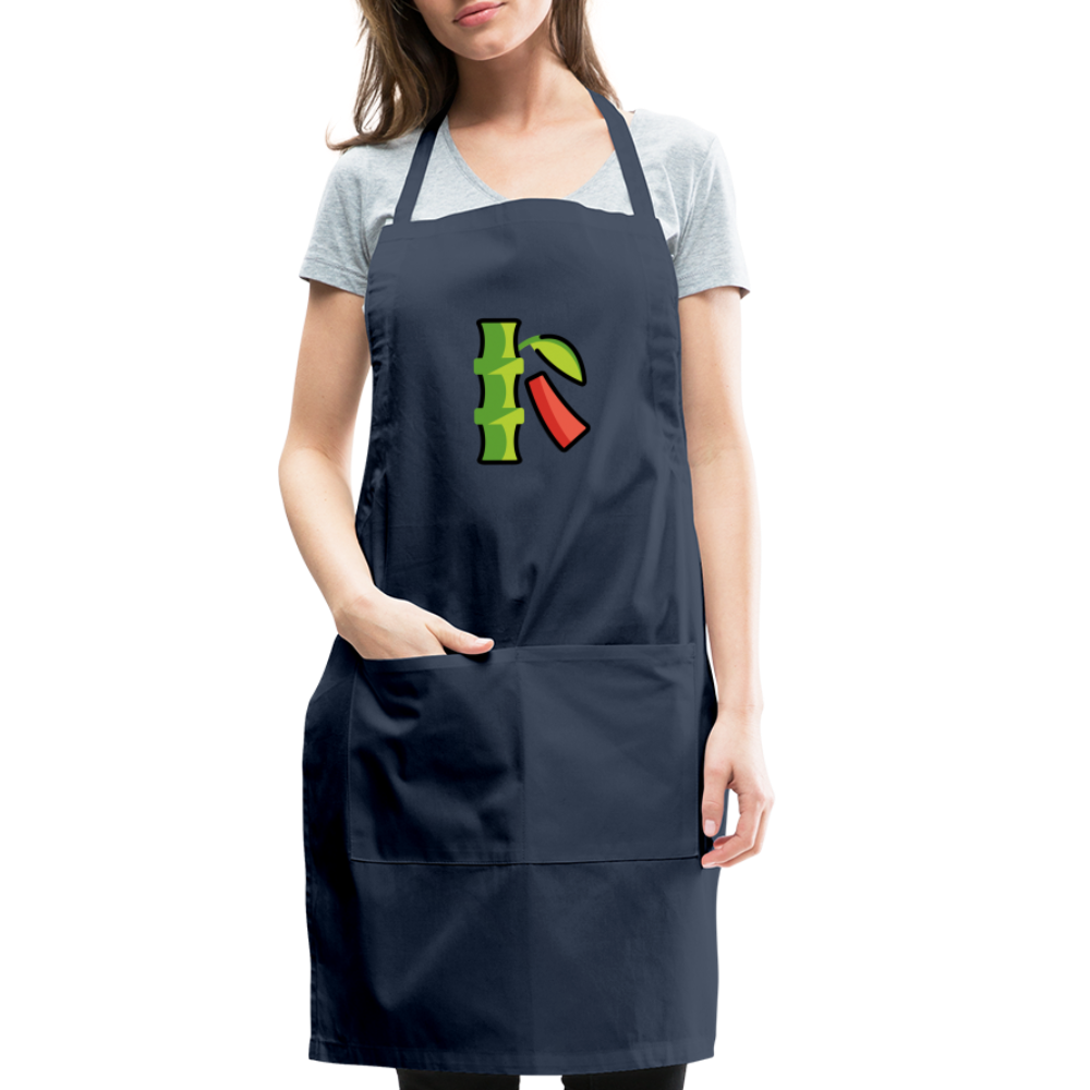 Customizable Tanabata Tree Adjustable Apron - Emoji.Express - navy