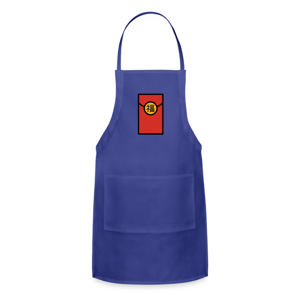 Customizable Red Envelope Moii Adjustable Apron - Emoji.Express - royal blue
