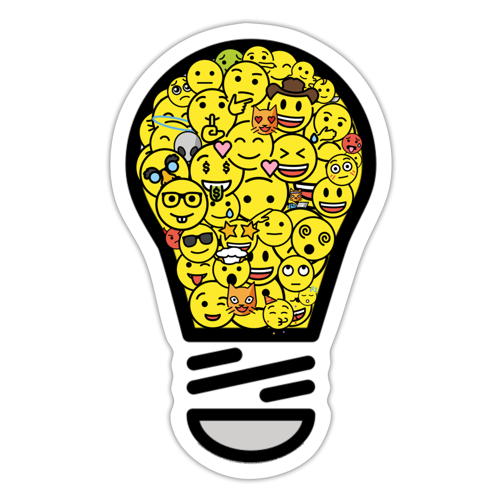 Crowdsource Moji Sticker - Emoji.Express - white matte