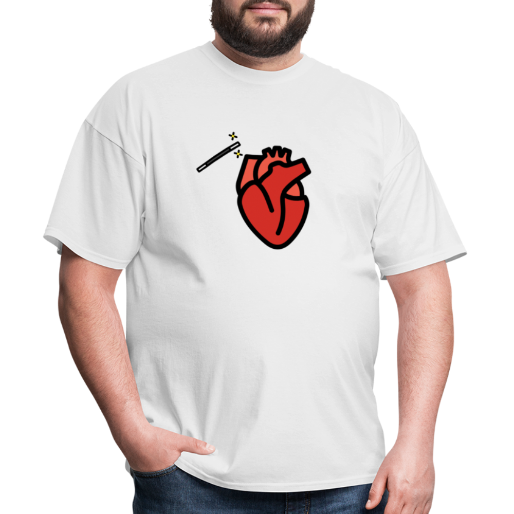 Manage Your Anatomical Heart Emoji Expression Moji Unisex Classic T-Shirt - Emoji.Express - white